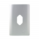 Placa p/ 1 Tomada Vertical 4x2 - Novara Prata